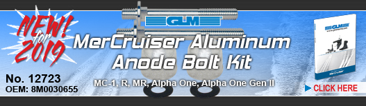 NEW! MerCruiser Aluminum Anode Bolt Kit