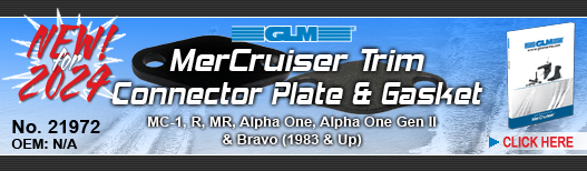 NEW! MerCruiser Trim Connector Plate and Gasket