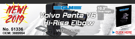NEW! Volvo Penta Hi-Rise Elbow for V6