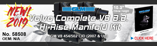 NEW! Complete Manifold Kit w/ Hi-Rise Elbow for Volvo V8 B.B.